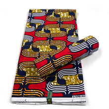 Load image into Gallery viewer, African Ankara Fabric Original High Quality Pagne Wax Print Fabric Printing 100% Cotton African Nigerian Real Wax For Dress