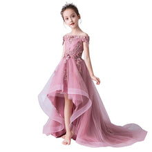 Load image into Gallery viewer, Flower Girl Dress Children Bridemaid Mermaid Wedding Dresses For Kids Pink Tutu Gowns Girls Boutique Party Wear Elegant Frocks