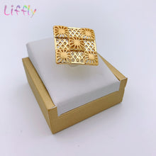 Load image into Gallery viewer, Liffly Dubai Gold Jewelry Sets for Women Big Necklace African Beads Jewelry Set Nigerian Bridal Wedding Costume Jewelry