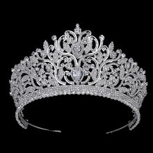 Load image into Gallery viewer, Crown Hadiyana Goegeous Women Party Hair Jewelry Vintage Luxury Rhinestone Wedding Hair Accessories BC3801 Corona Princesa
