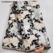 Load image into Gallery viewer, Newest African Gilding Lace Fabric 2022 High Quality French Brocade Jacquard Lace Fabric 5Yards For Nigerian Party Dresses S2590