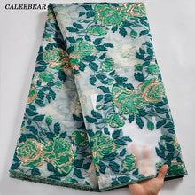 Load image into Gallery viewer, Newest African Gilding Lace Fabric 2022 High Quality French Brocade Jacquard Lace Fabric 5Yards For Nigerian Party Dresses S2590