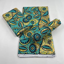 Load image into Gallery viewer, 2022 Cheapest Price Best Quality African Fashion Golden Wax Fabrics Nigerian Golden Ankara Printed Wax Materials 6 Yards/pcs