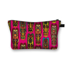Load image into Gallery viewer, African Woman Print Cosmetic Bag Afro Ladies Makeup Bags Fashion Girls Cosmetic Case Portable Lipstick Storage Bags for Travel