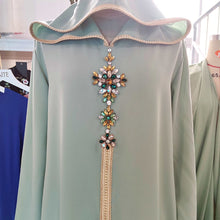 Load image into Gallery viewer, Caftan Marocain Abaya Dubai Turkey Islam Kaftan Muslim Hijab Dress African Dresses For Women Robe Arabe Musulman Djellaba Femme