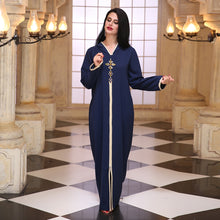 Load image into Gallery viewer, Caftan Marocain Abaya Dubai Turkey Islam Kaftan Muslim Hijab Dress African Dresses For Women Robe Arabe Musulman Djellaba Femme