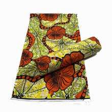 Load image into Gallery viewer, 2022 High Quality Cotton wax fabric African prints fabric Ankara wax real wax Nigerian wax 6 yards/pcs