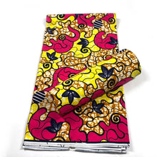 Load image into Gallery viewer, African wax print Fabric 6yard Ankara material 100%cotton Nigerian fabric real batik 6 yards For women dresses