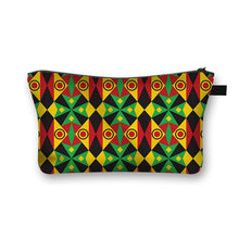 Load image into Gallery viewer, African Woman Print Cosmetic Bag Afro Ladies Makeup Bags Fashion Girls Cosmetic Case Portable Lipstick Storage Bags for Travel