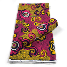 Load image into Gallery viewer, African Ankara Fabric Original High Quality Pagne Wax Print Fabric Printing 100% Cotton African Nigerian Real Wax For Dress