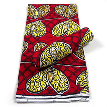 Load image into Gallery viewer, African wax print Fabric 6yard Ankara material 100%cotton Nigerian fabric real batik 6 yards For women dresses