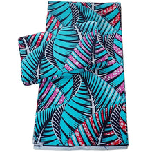 Load image into Gallery viewer, African Ankara fabric 100% cotton Wax Africain real wax Nigerian Print wax Fabric 6Yard for dresses fabric