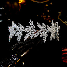 Load image into Gallery viewer, Fashion Bride Headband Crystal Leaf Hair Band, ASNORA Bridal Crown Tiaras ,Hair Accessories Wedding ,Wedding Accessories A01006