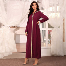 Load image into Gallery viewer, Caftan Marocain Abaya Dubai Turkey Islam Kaftan Muslim Hijab Dress African Dresses For Women Robe Arabe Musulman Djellaba Femme