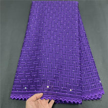 Load image into Gallery viewer, MIQIER 2021High Quality African Nigerian Tulle Lace Fabric Dress Swiss Cotton Damask Guipure Formal Prom Party Gown 5yards