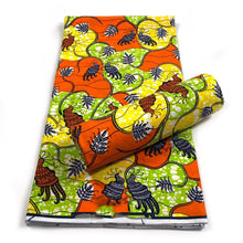 Load image into Gallery viewer, African wax print Fabric 6yard Ankara material 100%cotton Nigerian fabric real batik 6 yards For women dresses