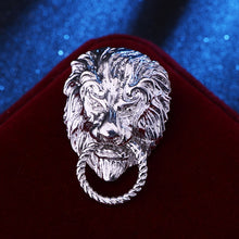 Load image into Gallery viewer, Retro Lion Shield Crown Animal Brooches Fashion Men's Suit Shirt Collar Needle Badge Lapel Pins Jewelry Men Clothing Accessories