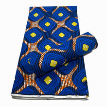 Load image into Gallery viewer, 2022 High Quality Cotton wax fabric African prints fabric Ankara wax real wax Nigerian wax 6 yards/pcs