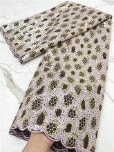 Load image into Gallery viewer, PGC African Lace Fabric 2022 High Quality Lace Material Nigerian French Sequins Lace Fabric For Party Dress YA4322B-5