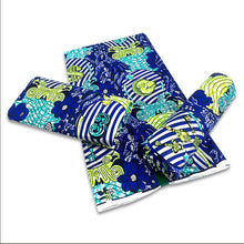 Load image into Gallery viewer, 2022 Cheapest Price Best Quality African Fashion Golden Wax Fabrics Nigerian Golden Ankara Printed Wax Materials 6 Yards/pcs