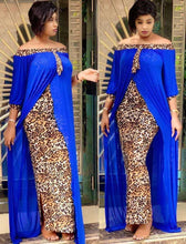 Load image into Gallery viewer, Mr Hunkle Leopard Loose Bodycon Fashion outdoor WomenMaxi  Dress Leisure Patchwork Strapless Sexy Ethnic Style African vestidos