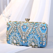 Load image into Gallery viewer, Luxury Diamond Rhinestone Clutch Bags Exquisite Female clutches Pearls Beaded Chain Handbags Wedding Purse Shouler Bag ZD1234