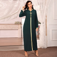 Load image into Gallery viewer, Caftan Marocain Abaya Dubai Turkey Islam Kaftan Muslim Hijab Dress African Dresses For Women Robe Arabe Musulman Djellaba Femme