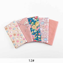 Load image into Gallery viewer, 25*25cm /Pc Vintage Printed Patchwork Fabrics Doll Handmade Accessories Floral Cotton Fabrics For DIY Quilting Crafts TJ0537-2