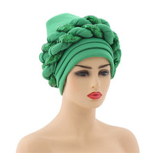 Load image into Gallery viewer, Latest African Auto Geles Headtie Already Made Headties Shinning Sequins Turban Cap for Women Ready Female Head Wraps