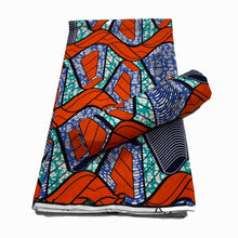 Load image into Gallery viewer, African Ankara Fabric Original High Quality Pagne Wax Print Fabric Printing 100% Cotton African Nigerian Real Wax For Dress