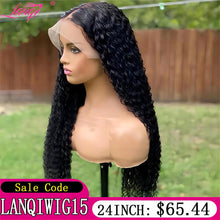 Load image into Gallery viewer, Lace Front Human Hair Wig Deep Wave Frontal Wig Transparent 13x4 Full Lace Frontal Human Hair Wig For Women Human Hair Wigs