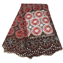 Load image into Gallery viewer, african lace fabric 2021 high quality lace nigerian lace fabric for women dress african tulle lace with stones 5yards per piece