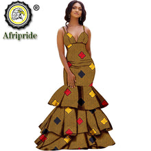 Load image into Gallery viewer, African long maxi dresses for women party wedding ball gown floor length sexy dress crop top sleeveless AFRIPRIDE S1925080