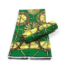 Load image into Gallery viewer, 2022 High Quality Cotton wax fabric African prints fabric Ankara wax real wax Nigerian wax 6 yards/pcs
