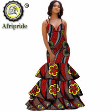 Load image into Gallery viewer, African long maxi dresses for women party wedding ball gown floor length sexy dress crop top sleeveless AFRIPRIDE S1925080