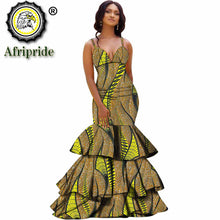 Load image into Gallery viewer, African long maxi dresses for women party wedding ball gown floor length sexy dress crop top sleeveless AFRIPRIDE S1925080
