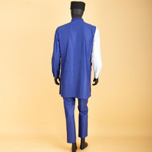 Load image into Gallery viewer, Bazin Riche Men 3 Pieces Pants Sets African Design Clothing African Men Clothes Casual Men Shirt Pants and Hat Sets S2116006