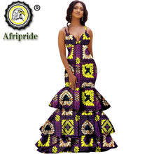 Load image into Gallery viewer, African long maxi dresses for women party wedding ball gown floor length sexy dress crop top sleeveless AFRIPRIDE S1925080