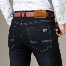 Load image into Gallery viewer, Business Men's Jeans Casual Straight Stretch Fashion Classic Blue Black Work Denim Trousers Male Brand Clothing