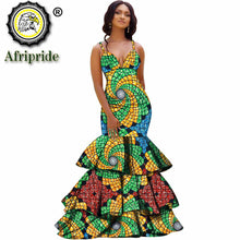 Load image into Gallery viewer, African long maxi dresses for women party wedding ball gown floor length sexy dress crop top sleeveless AFRIPRIDE S1925080
