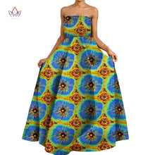 Load image into Gallery viewer, New Ankara African Women Dresses Dashikis Print Ball Gown Party Dress Maxi Off Shoulder Dresses African Women Clothing Wy9918