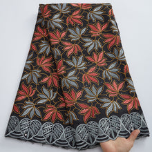 Load image into Gallery viewer, Coffee Color Swiss Voile Lace In Switzerland African Cotton Lace Fabric 2022 High Quality 5Yards Nigerian Lace Fabrics Y2867