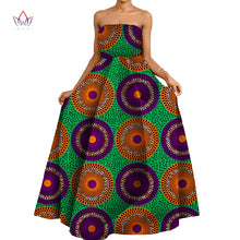 Load image into Gallery viewer, New Ankara African Women Dresses Dashikis Print Ball Gown Party Dress Maxi Off Shoulder Dresses African Women Clothing Wy9918