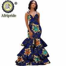 Load image into Gallery viewer, African long maxi dresses for women party wedding ball gown floor length sexy dress crop top sleeveless AFRIPRIDE S1925080