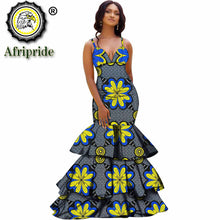 Load image into Gallery viewer, African long maxi dresses for women party wedding ball gown floor length sexy dress crop top sleeveless AFRIPRIDE S1925080