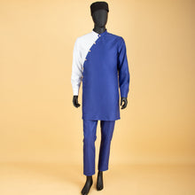 Load image into Gallery viewer, Bazin Riche Men 3 Pieces Pants Sets African Design Clothing African Men Clothes Casual Men Shirt Pants and Hat Sets S2116006