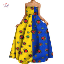 Load image into Gallery viewer, New Ankara African Women Dresses Dashikis Print Ball Gown Party Dress Maxi Off Shoulder Dresses African Women Clothing Wy9918