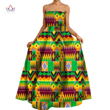 Load image into Gallery viewer, New Ankara African Women Dresses Dashikis Print Ball Gown Party Dress Maxi Off Shoulder Dresses African Women Clothing Wy9918