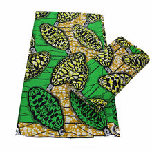 Load image into Gallery viewer, 2022 High Quality Cotton wax fabric African prints fabric Ankara wax real wax Nigerian wax 6 yards/pcs