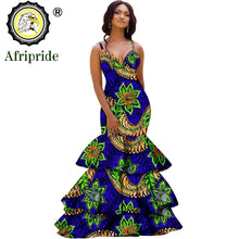 Load image into Gallery viewer, African long maxi dresses for women party wedding ball gown floor length sexy dress crop top sleeveless AFRIPRIDE S1925080